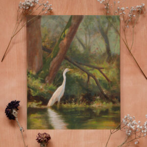 Plakat obrazu Czapla nad Czarną Hańczą